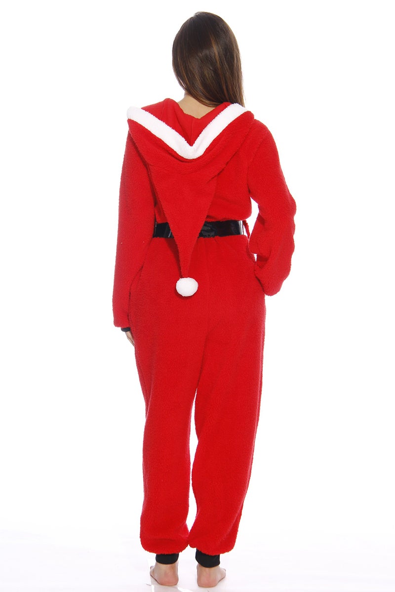 #FollowMe 6412-S Just Love Adult Onesie / Onesies / Pajamas, Santa with Candy Cane, Small - Image 3